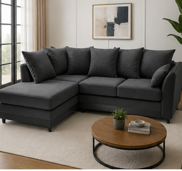 Elegant Dylan 4 Seater Corner Sofa – Contemporary Interior Style