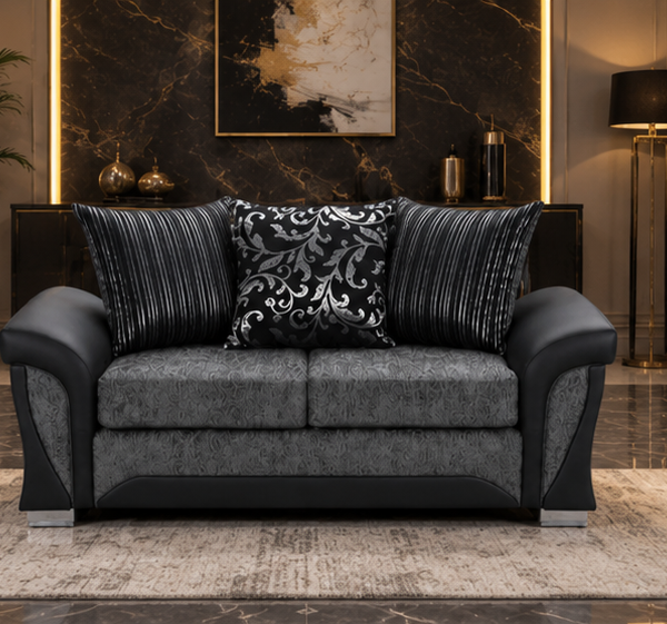 Shannon 2 Seater dark grey Couch - Elegant Design & Cozy Seating