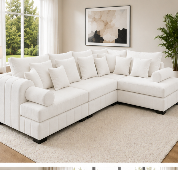 Lilly Designer Corner Sofa Set for Sophisticated and Stylish Interiors