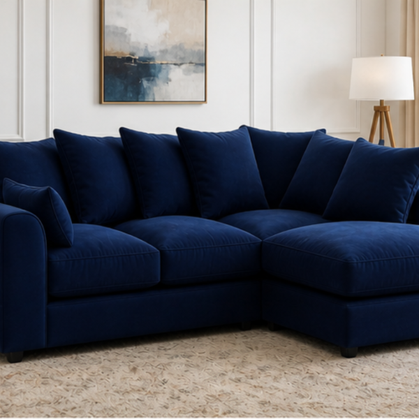 Comfortable Dylan 4 Seater Corner Sofa – Premium Fabric Finish