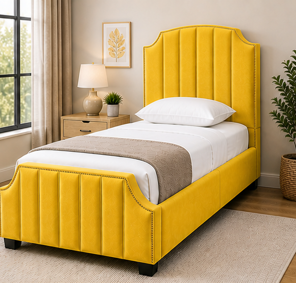 Arizona Single Bed – Stylish Fabric Bed for Home
