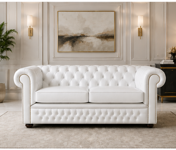 Compact Chesterfield 2-Seater Sofa for Apartments